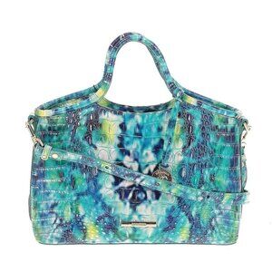 NWT Brahmin Small Elaine in Hydro Melbourne Satchel Crossbody Leather Purse